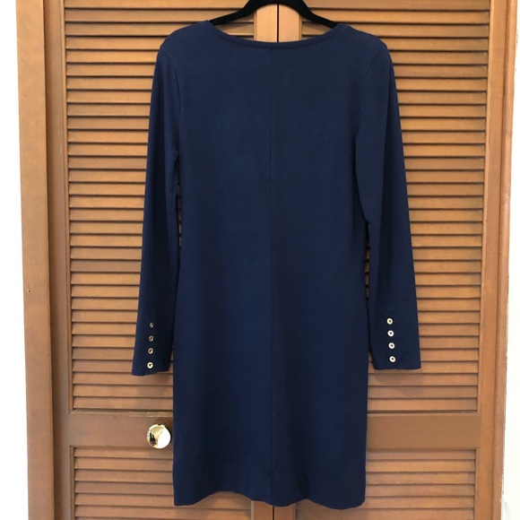 Lilly Pulitzer Daylin Navy blue sweatshirt dress M - Picture 11 of 13